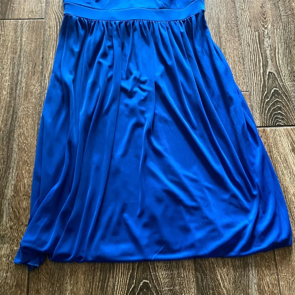 DAVID’S BRIDAL royal blue midi dress - Picture 7 of 10